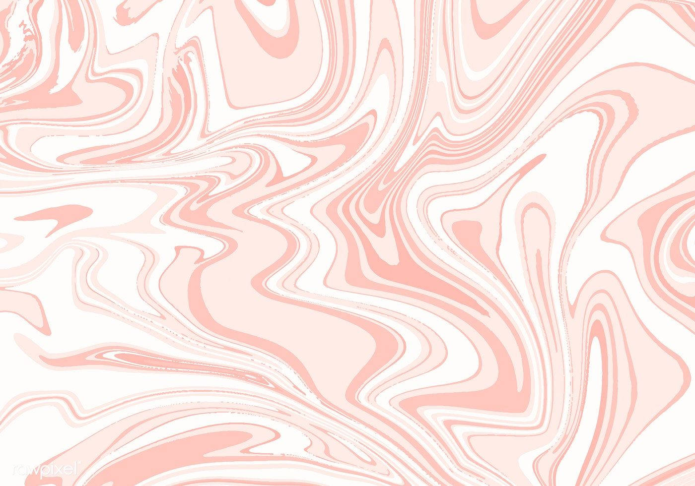 White Pastel With Pink Swirls Wallpaper
