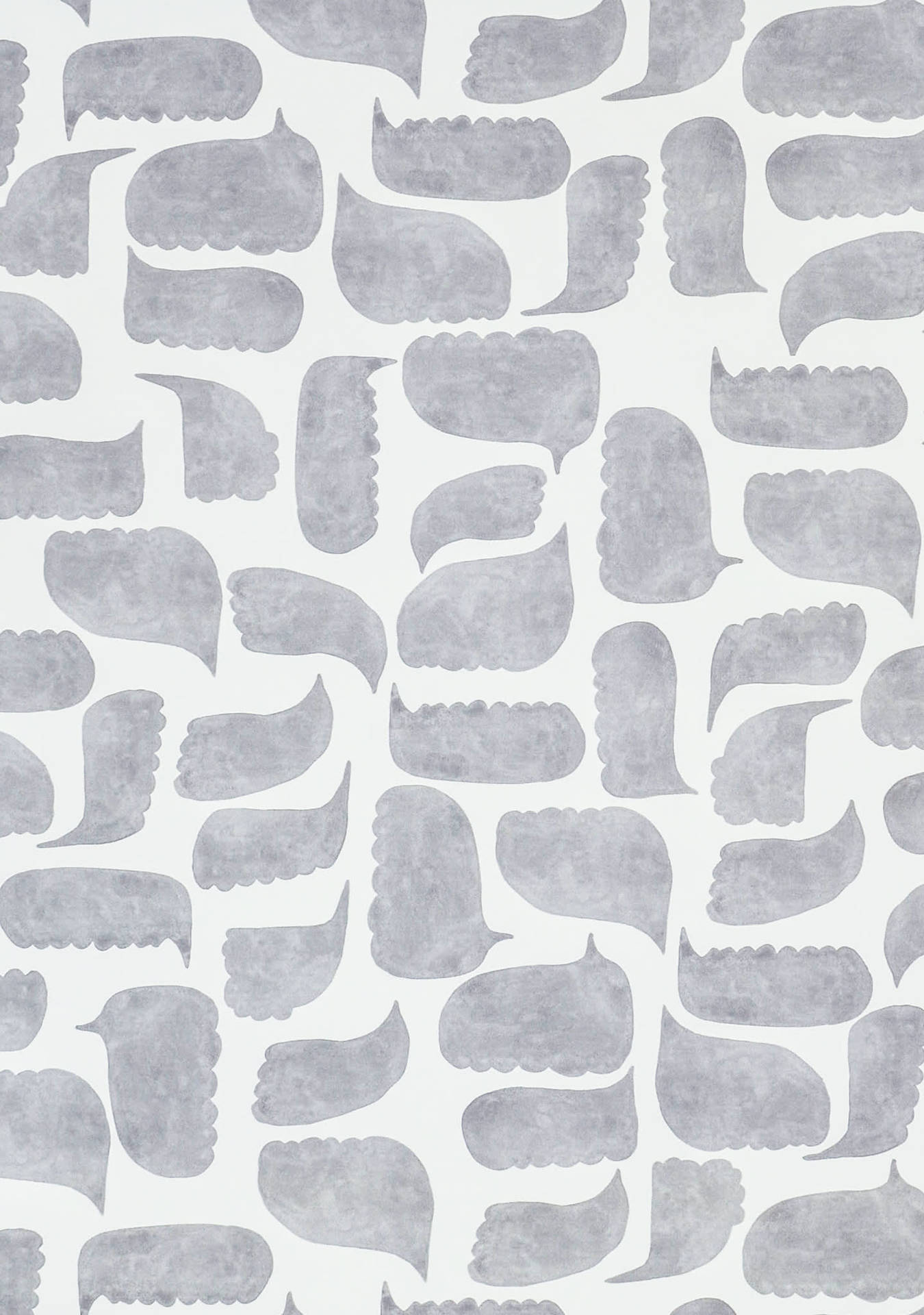 Et gråt og hvidt mønster med mange forskellige former. Wallpaper