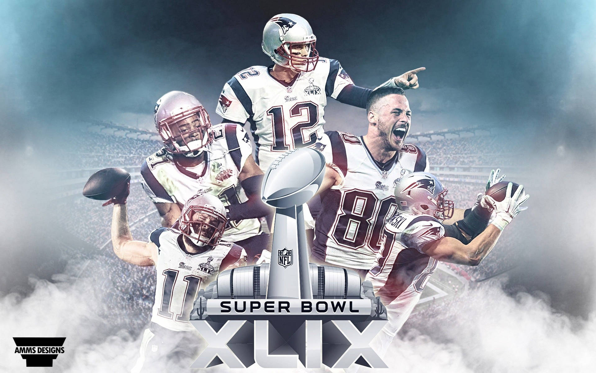 White Patriots Super Bowl Xlix