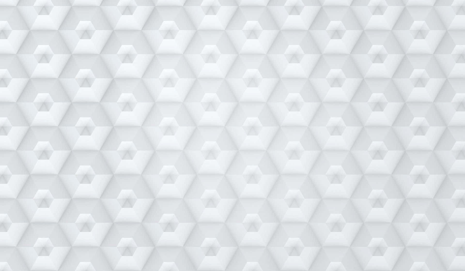 Hvidbaggrund Med Hexagonalt Mønster