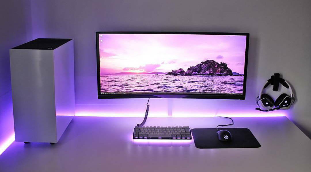 Opgrader din arbejdsstation med et hvidt PC-tapet Wallpaper