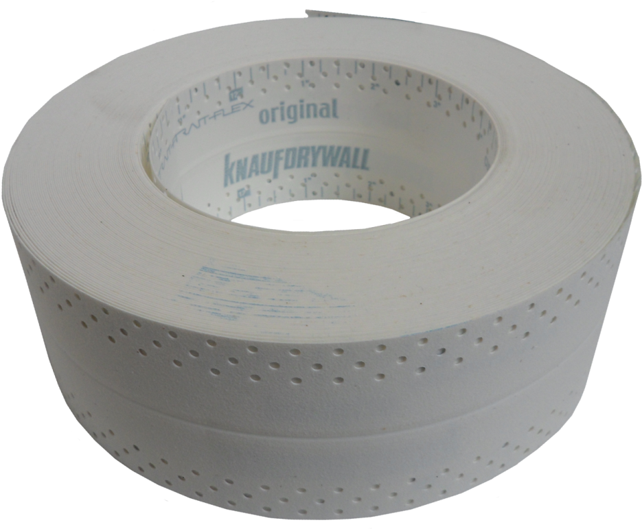 White Perforated Drywall Joint Tape PNG