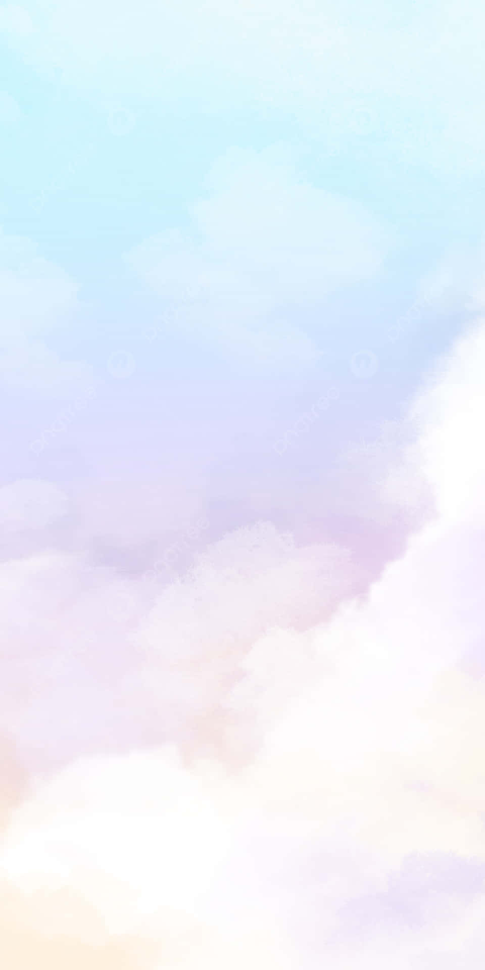 A Watercolor Background With Clouds Wallpaper