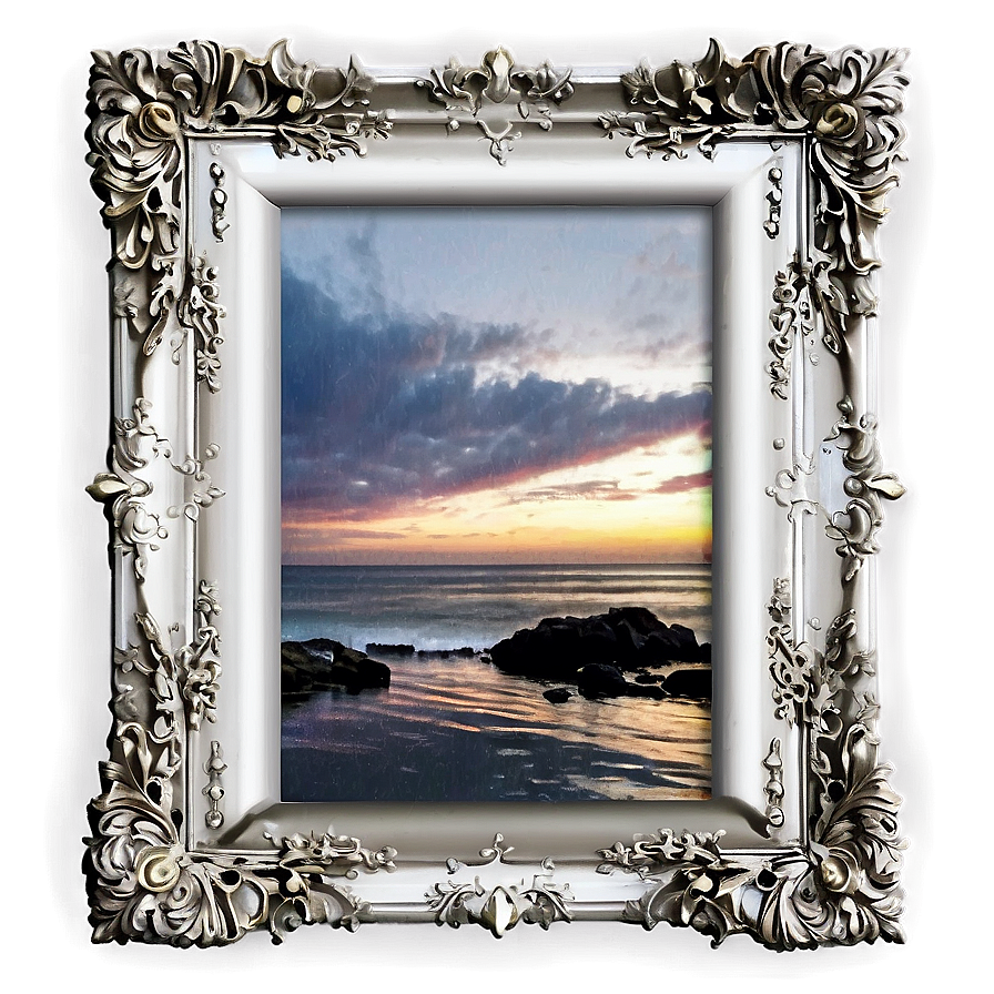 White Photo Frame Png 05252024 PNG