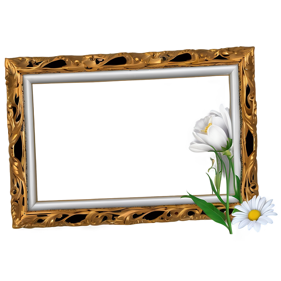 White Photo Frame Png 92 PNG