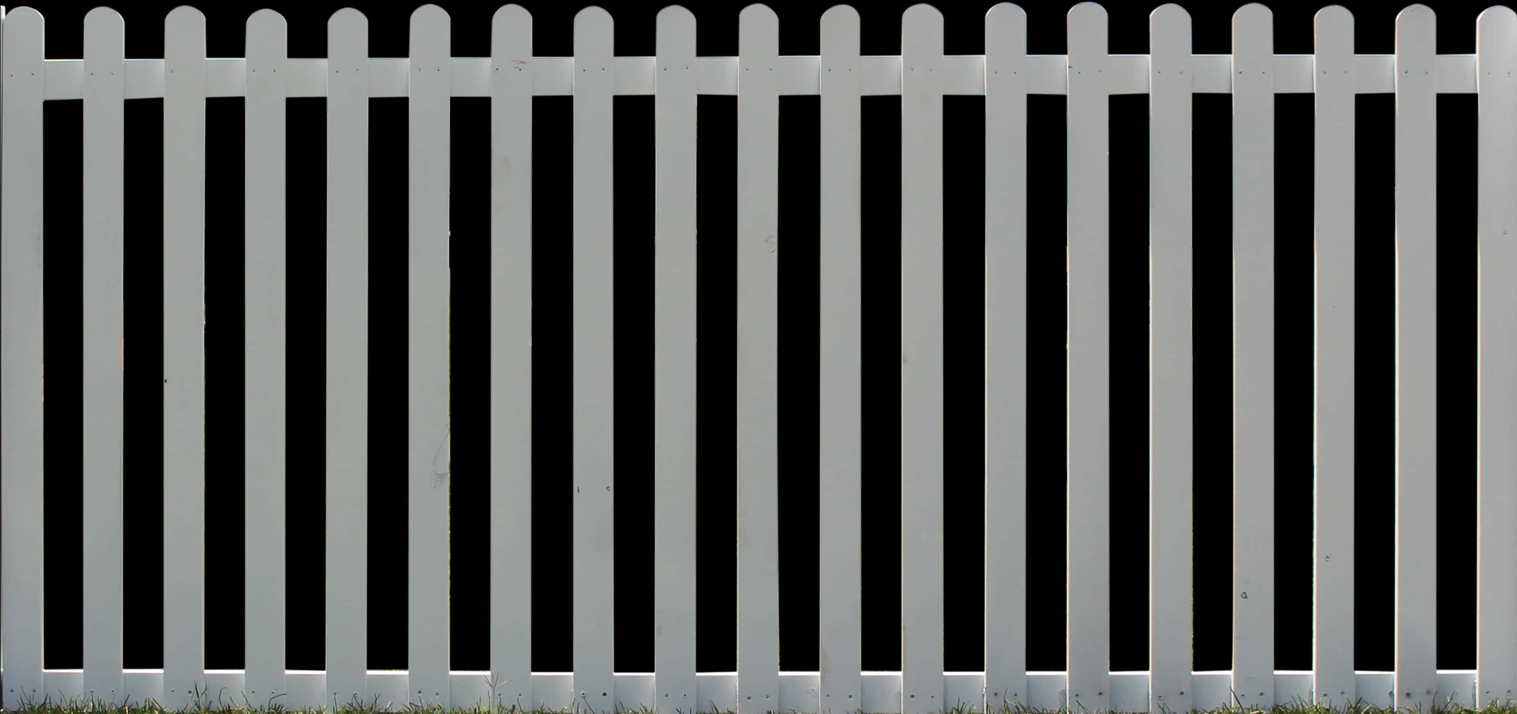 White Picket Fence Background PNG