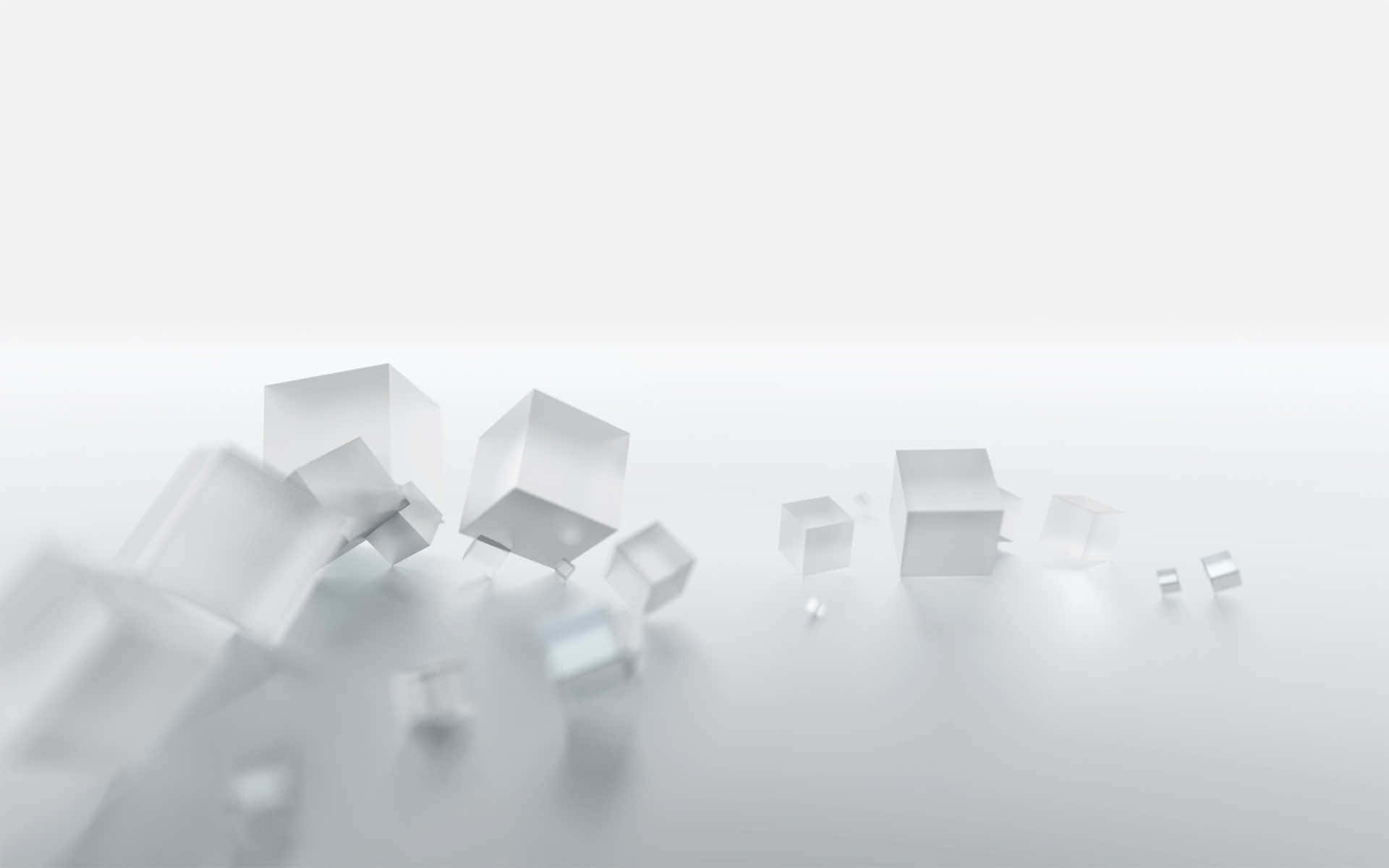 White Cubes Abstract Picture