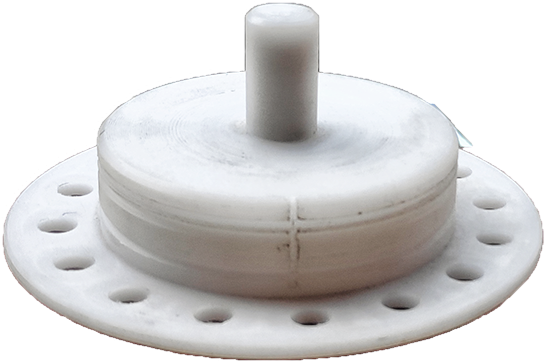 White Plastic Gear Component PNG