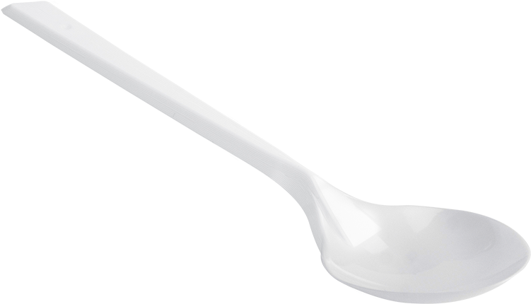White Plastic Spoon PNG