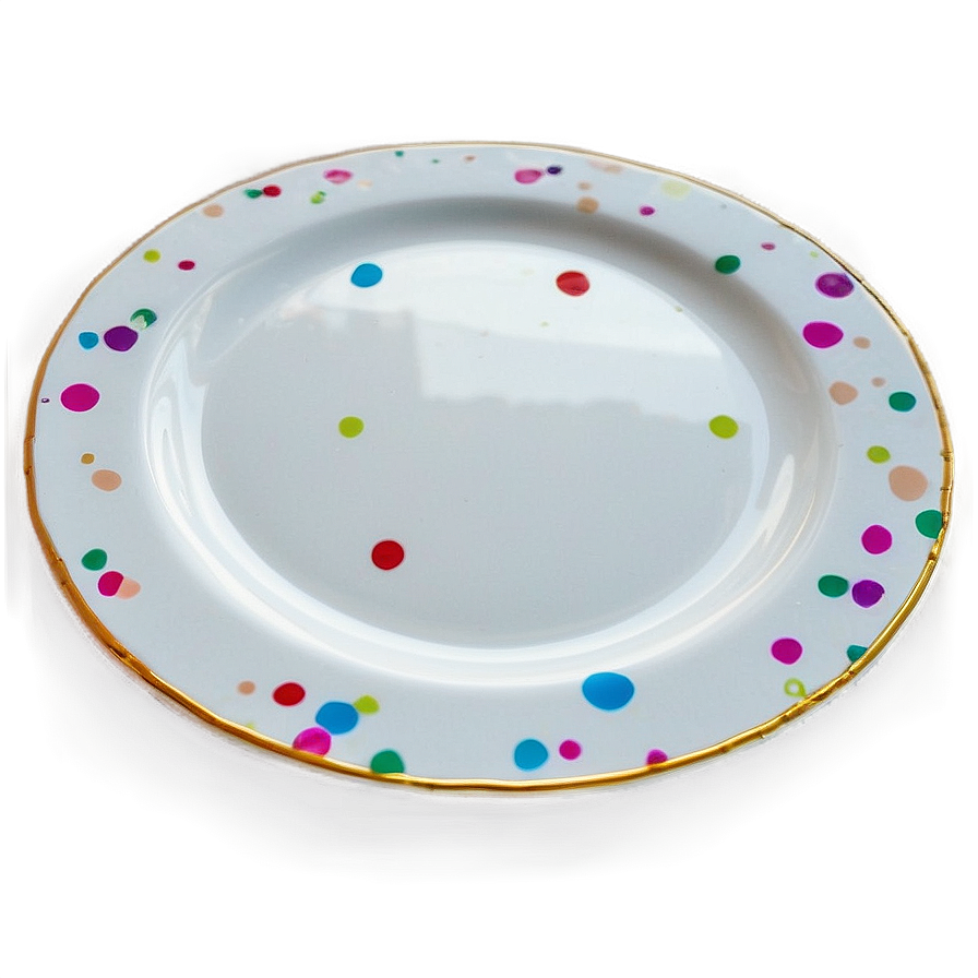 White Plate For Special Occasions Png 06212024 PNG