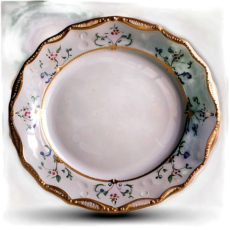 White Plate For Tea Party Png Ept52 PNG