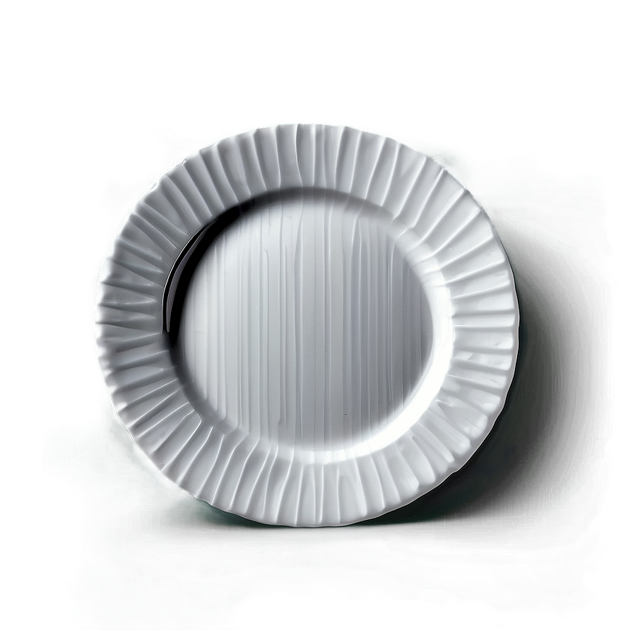 White Plate With Geometric Shapes Png 39 PNG