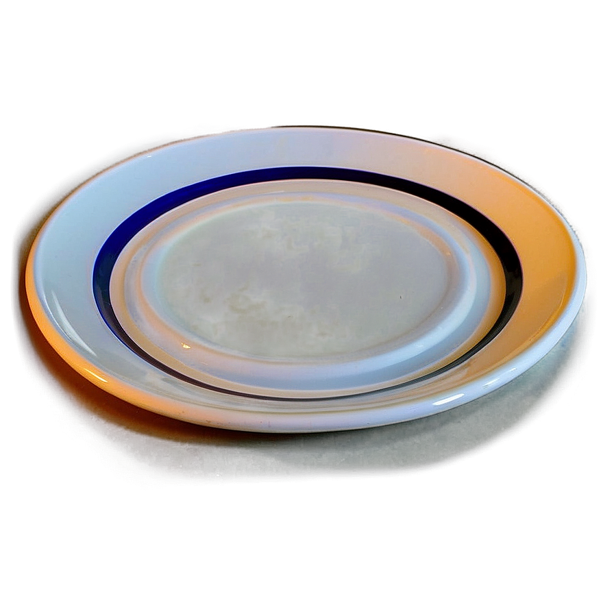 White Plate With Raised Rim Png Iio76 PNG