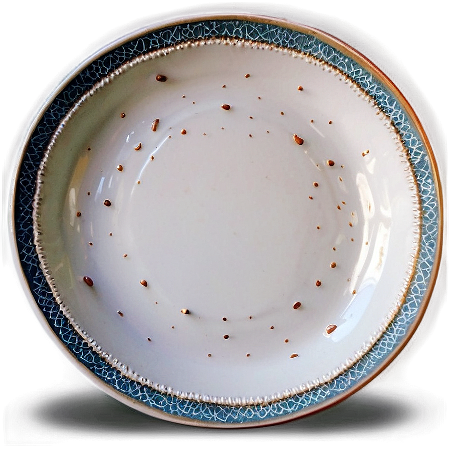 White Plate With Subtle Pattern Png 65 PNG