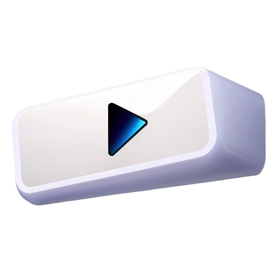 White Play Button Clipart Png 06212024 PNG