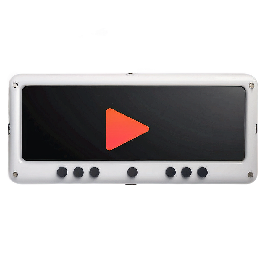 White Play Button For Music Player Png Fma55 PNG