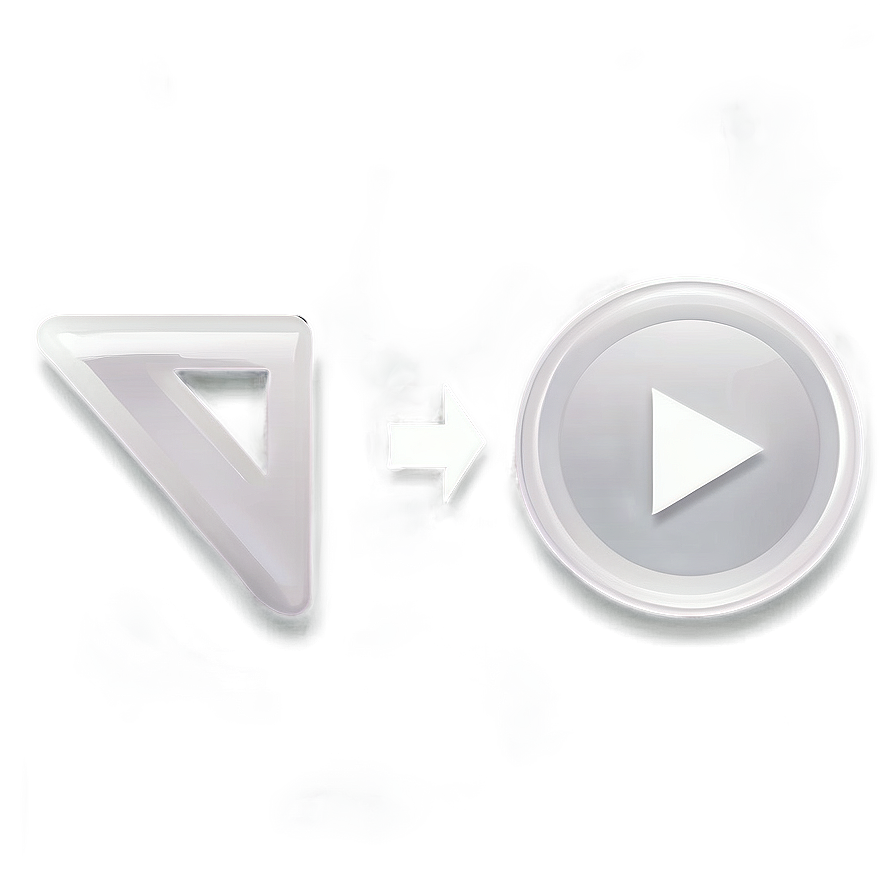 White Play Button Icon Transparent Png 85 PNG