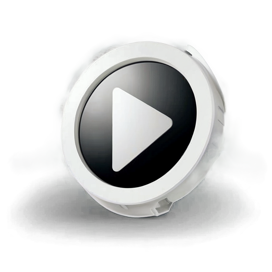 White Play Button Logo Png 06212024 PNG