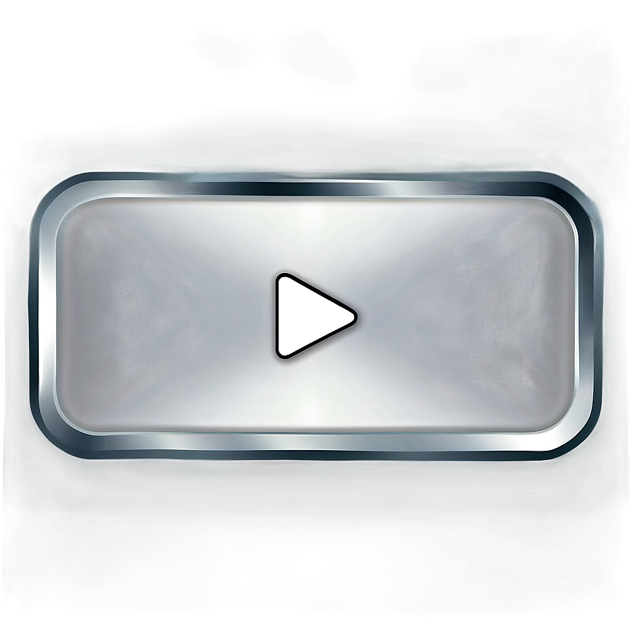 White Play Button No Background Png 06212024 PNG