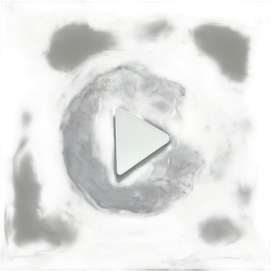 White Play Button Outline Png 31 PNG