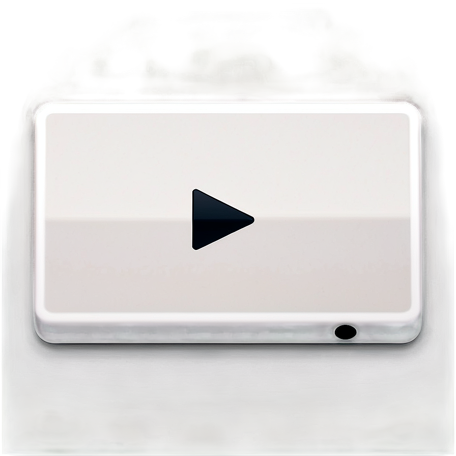 White Play Button Png 06212024 PNG