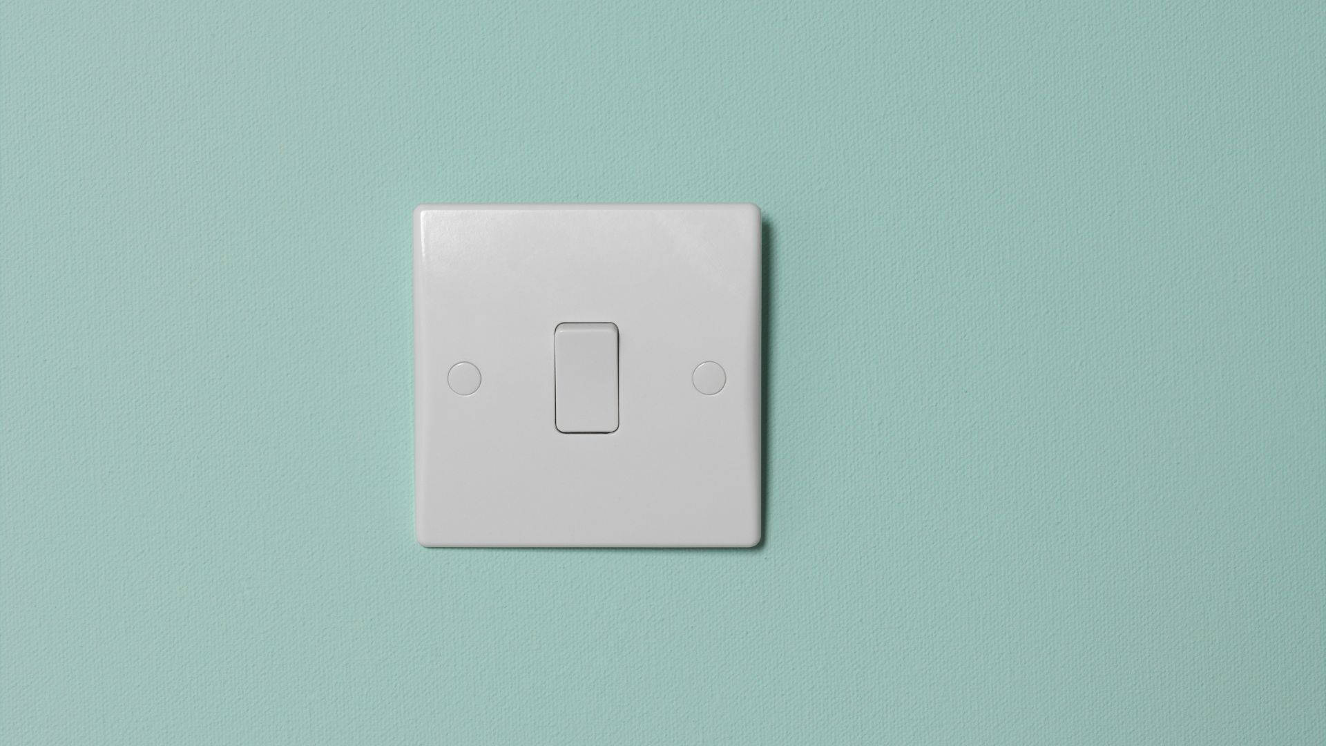 White Plug Socket Slimline Switch Wallpaper