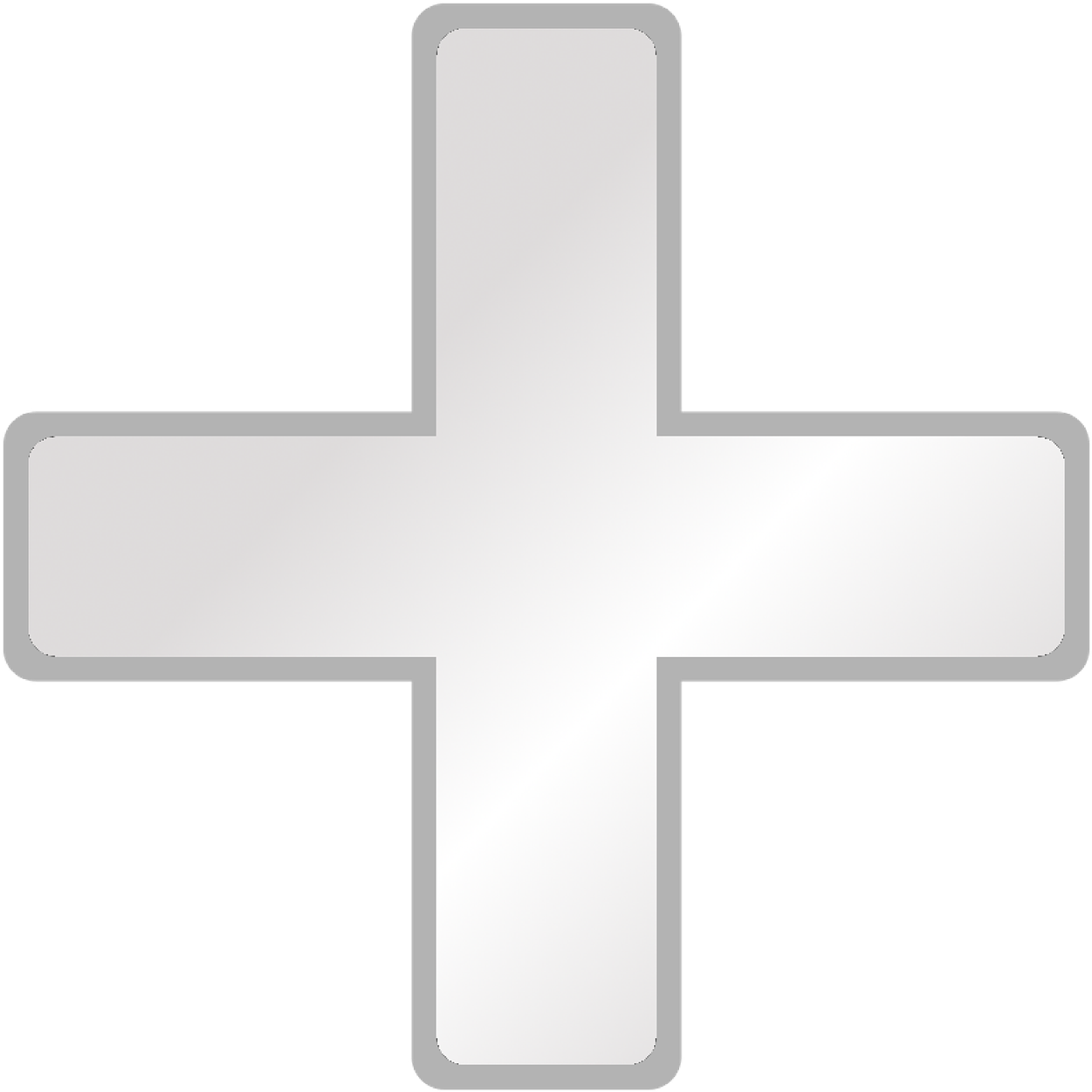 White Plus Sign Icon PNG