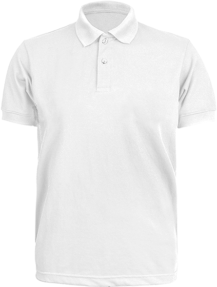 White Polo Shirt Product Display PNG