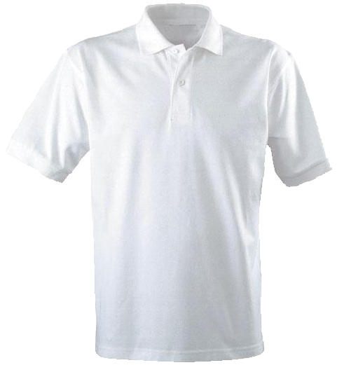 White Polo Shirt Product Display PNG