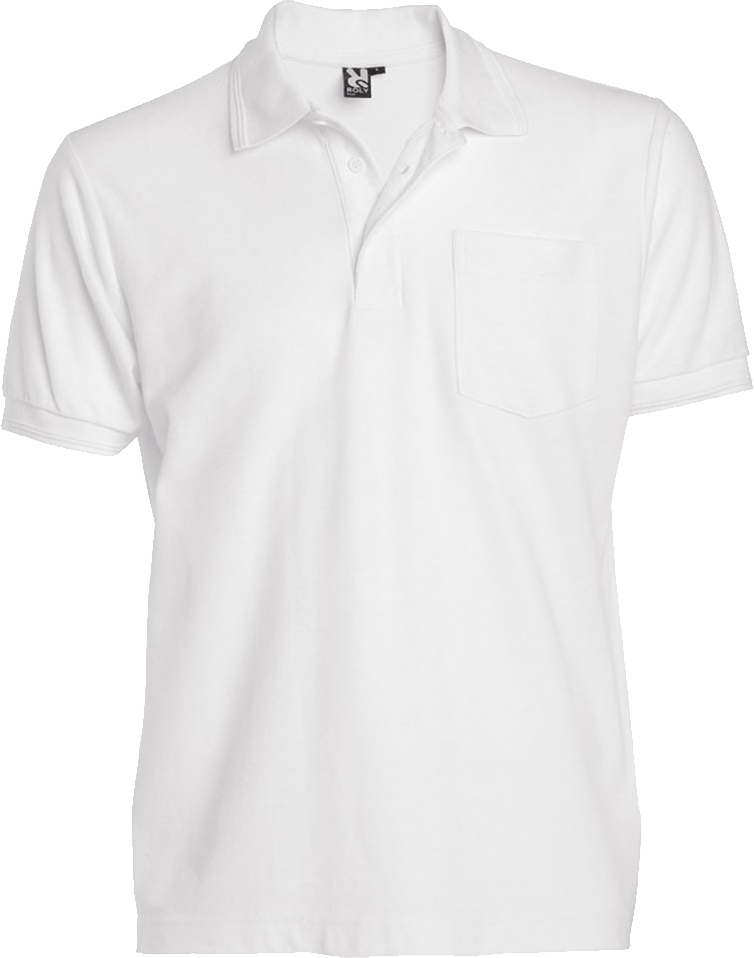 White Polo Shirt Product Photography PNG