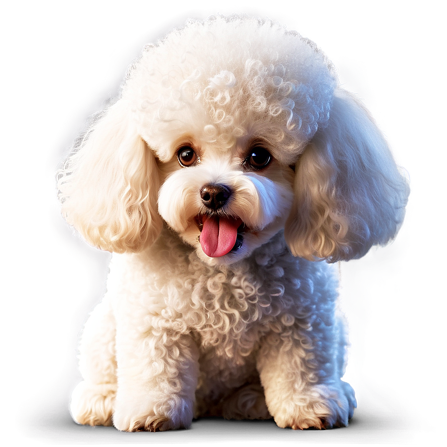 White Poodle Cartoon Png Pmd2 PNG