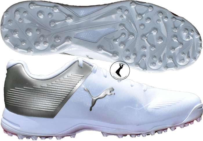 White Puma Golf Shoes Product Showcase PNG