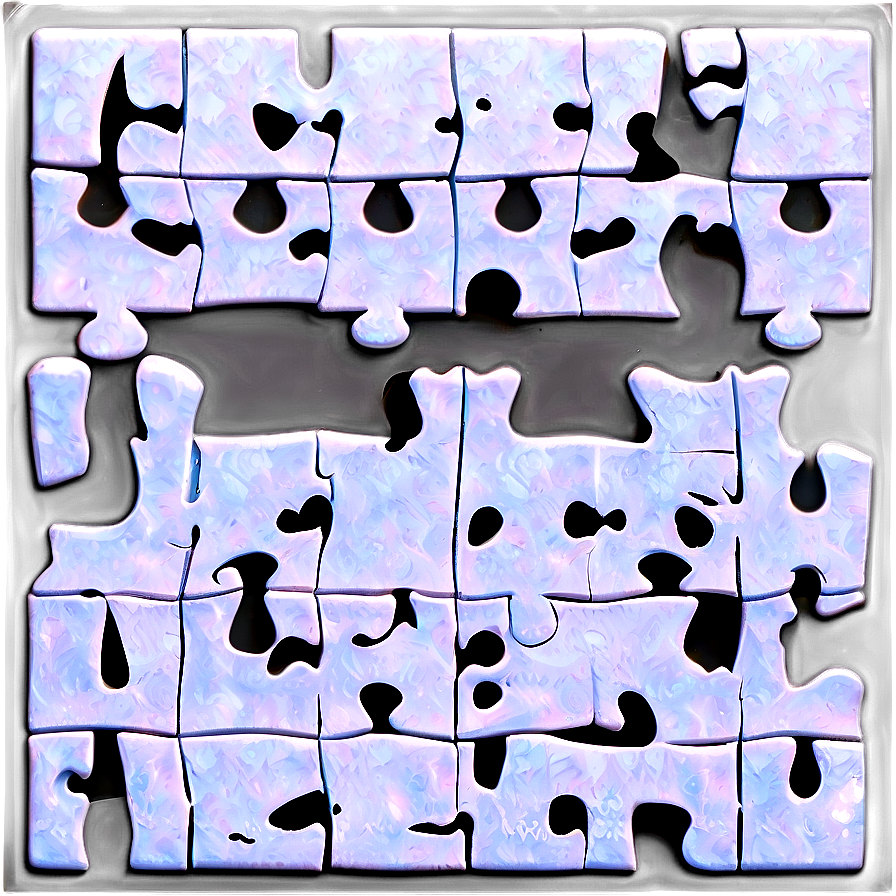 White Puzzle Pieces Png 13 PNG