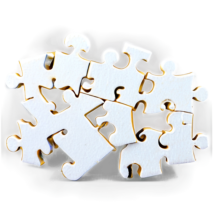 White Puzzle Pieces Png Yae17 PNG