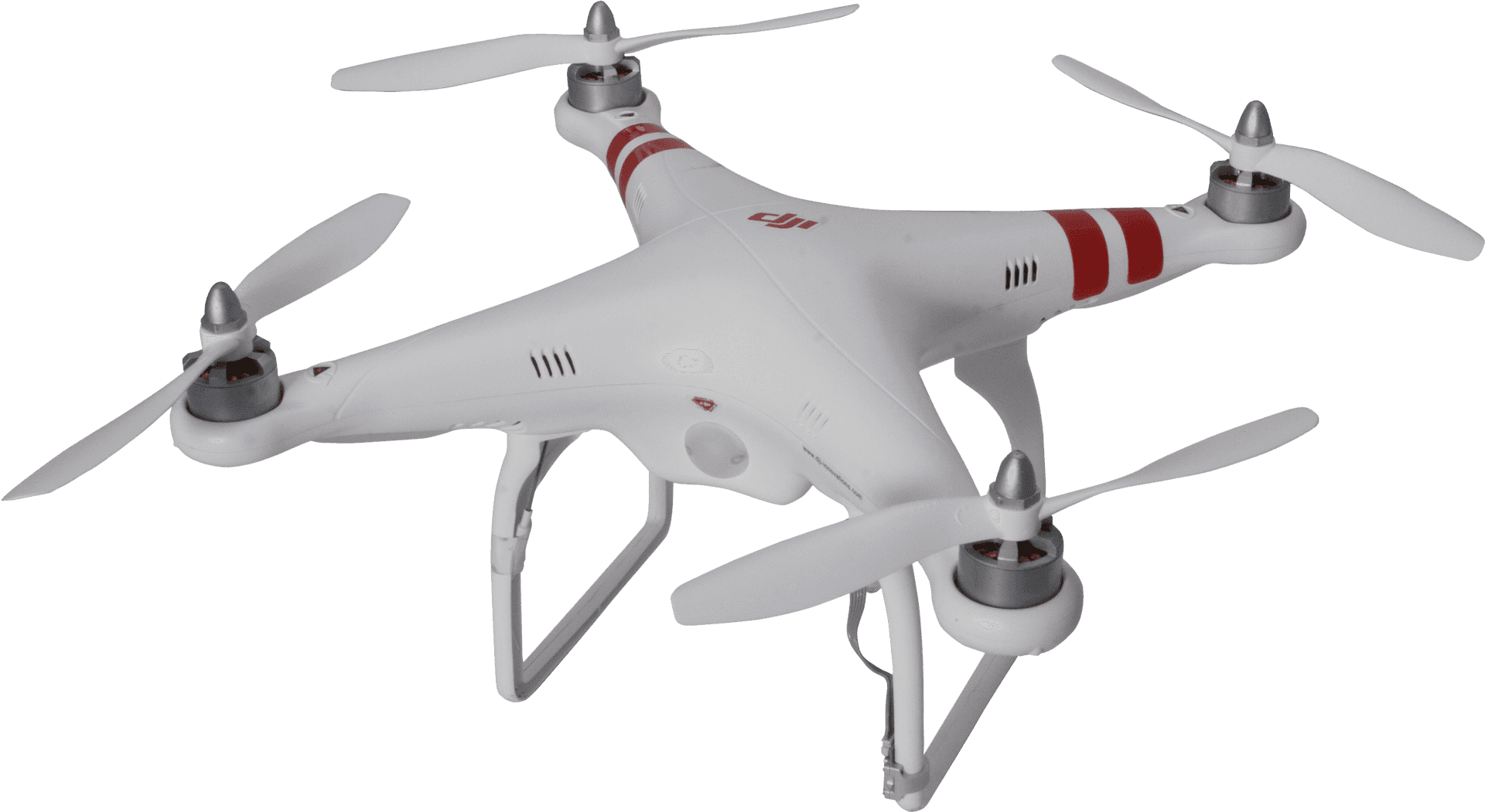 White Quadcopter Drone Isolated PNG