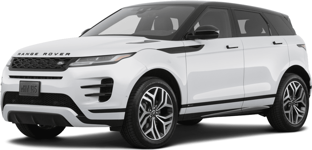 White Range Rover Evoque Side View PNG