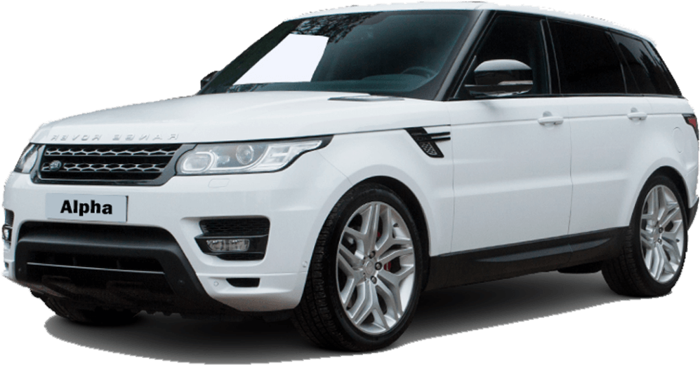 White Range Rover Sport Alpha Edition PNG