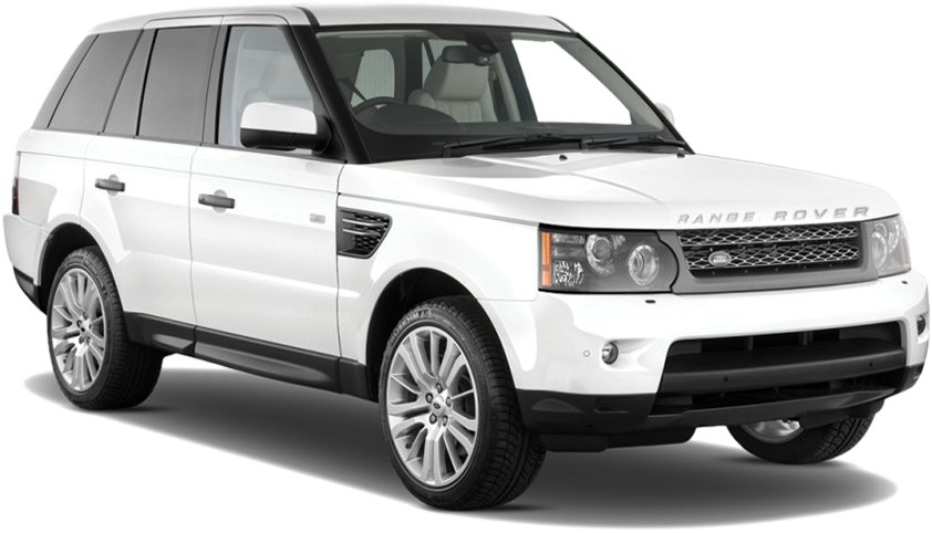 White Range Rover Sport2023 PNG