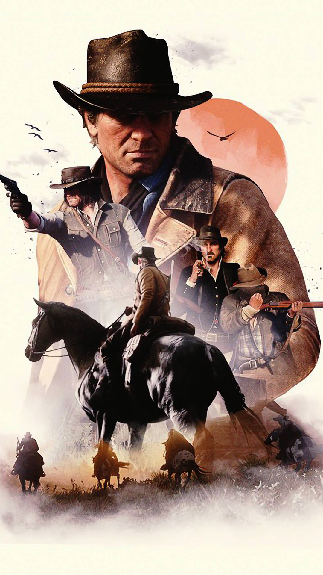 White Red Dead iPhone Wallpaper