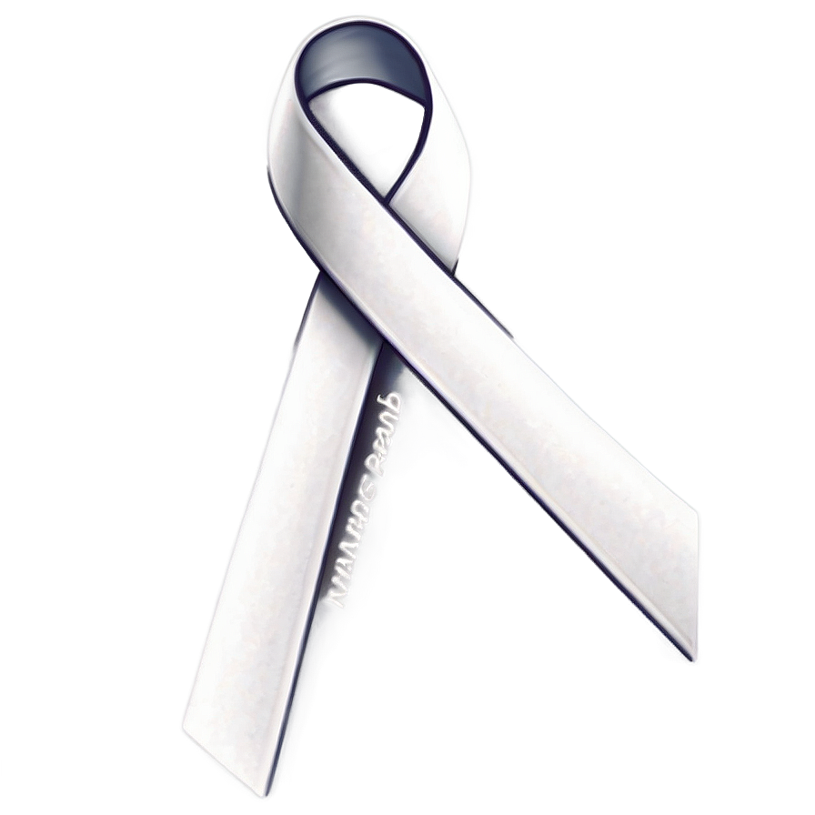 White Ribbon A PNG