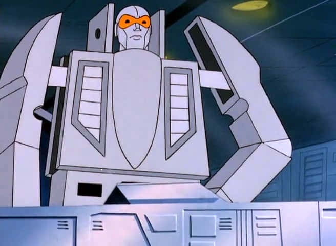 White Robot In Challenge Of The Gobots Wallpaper