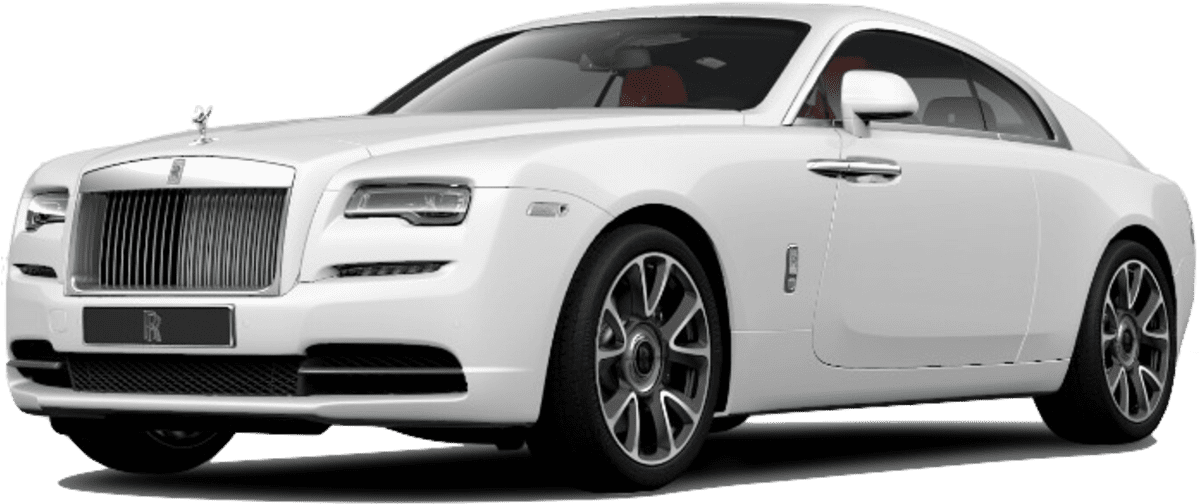 White Rolls Royce Wraith Side View PNG