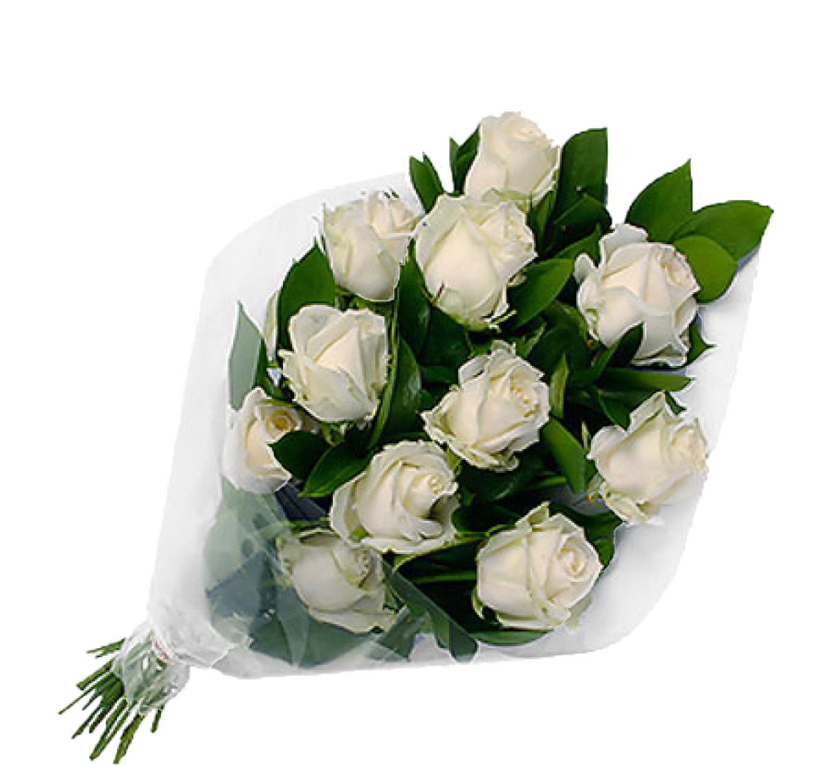 White Rose Bouquet PNG