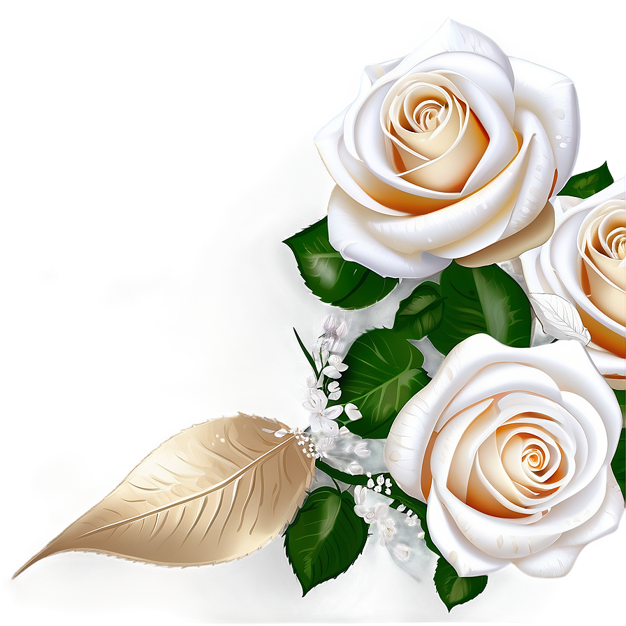 Download White Roses Wedding Png 05042024 | Wallpapers.com