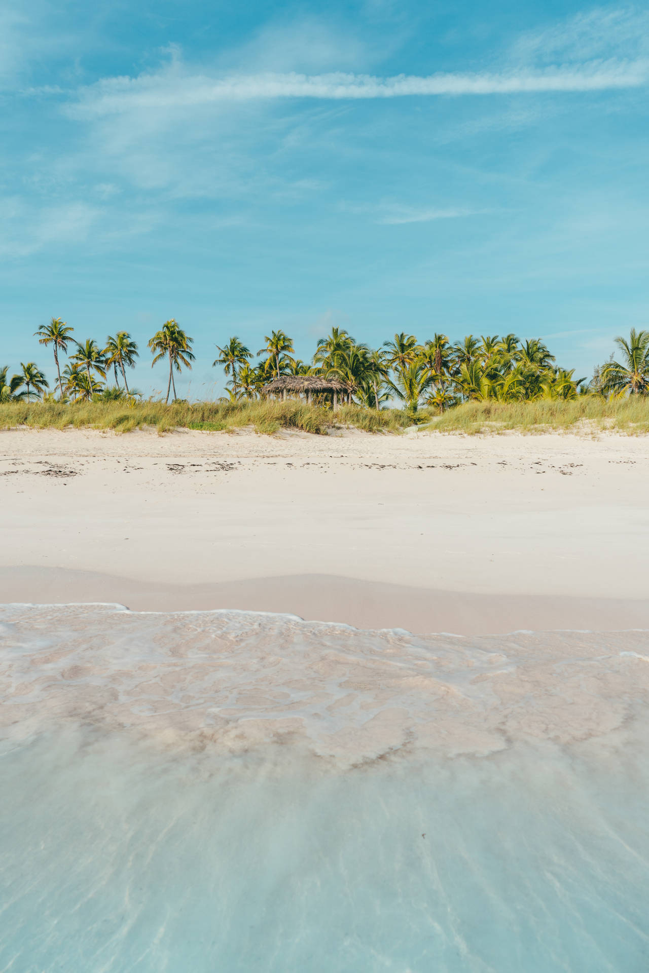 Areiabranca E Céu Das Bahamas. Papel de Parede
