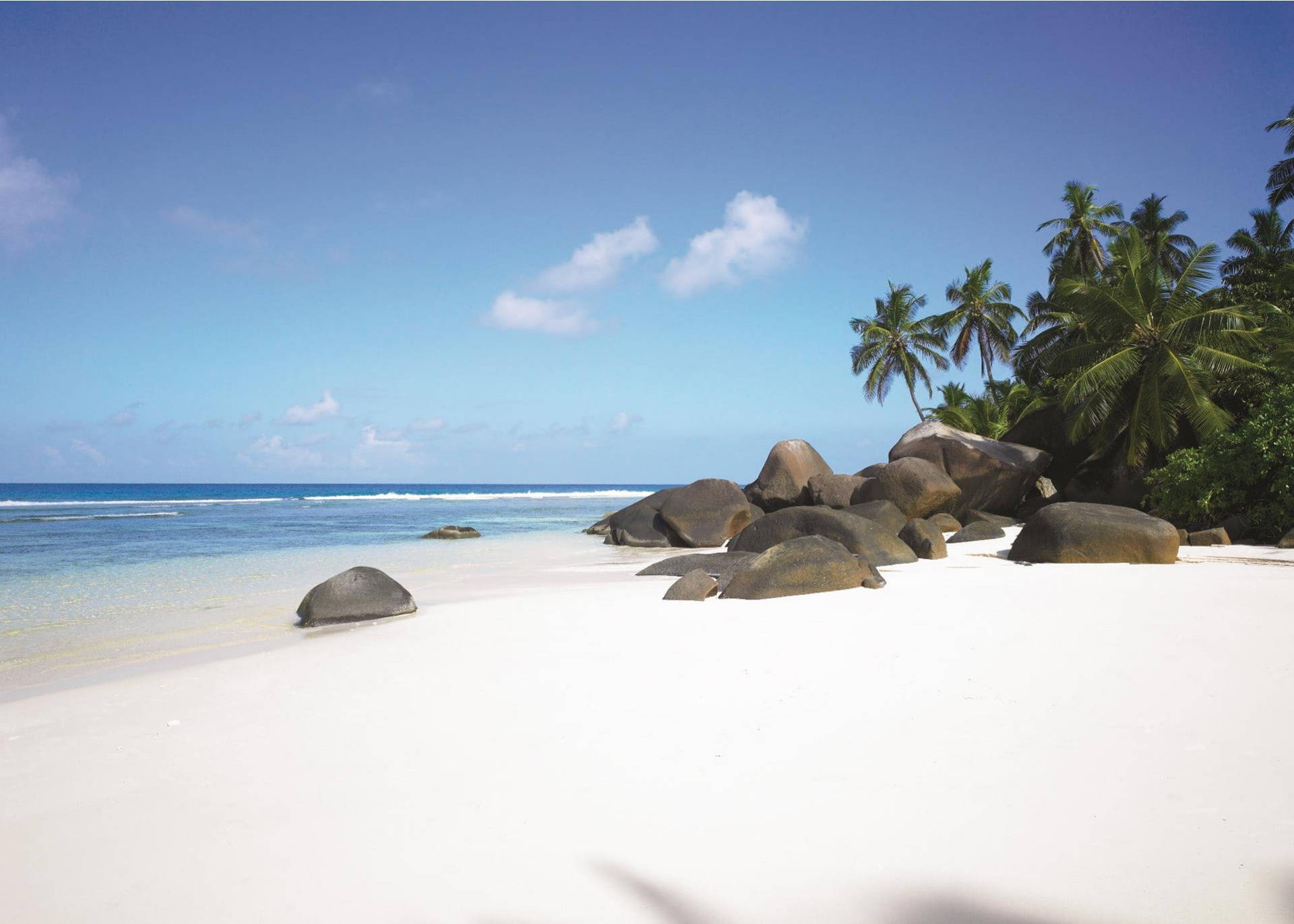 White Sand Beach Seychelles Wallpaper