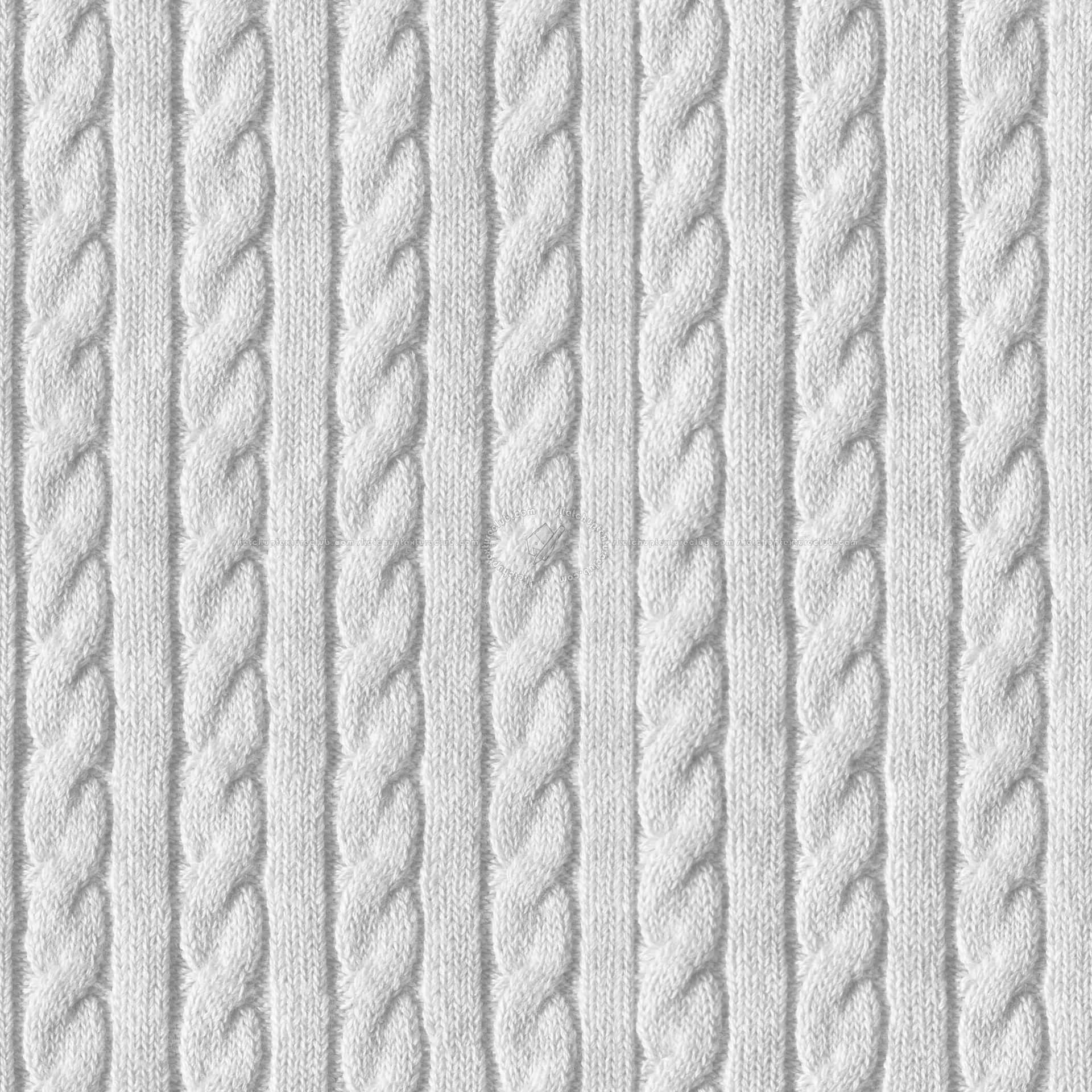 White Seamless Pattern For Knitting Wallpaper