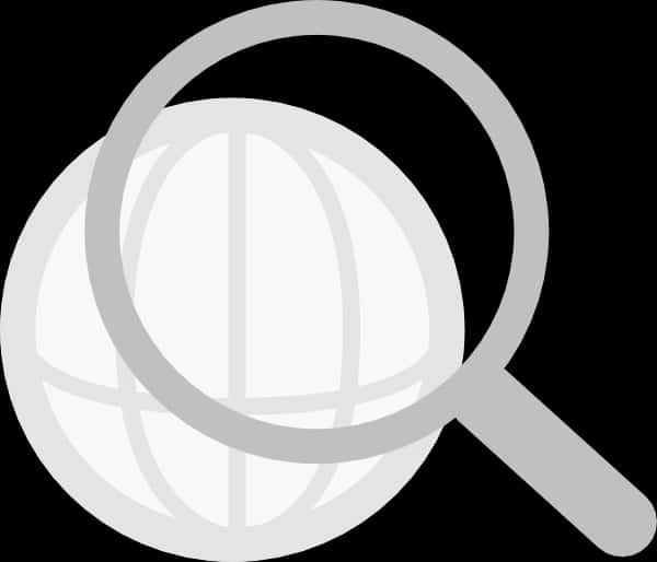 White Search Icon Global Focus PNG