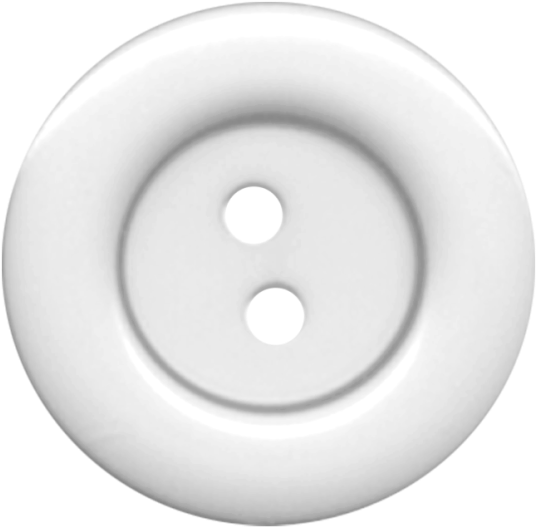 White Sewing Button Isolated PNG
