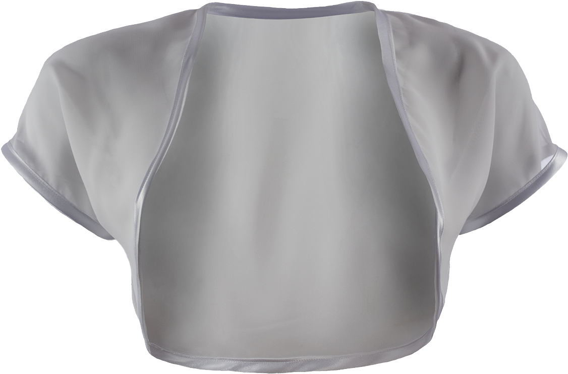 White Short Sleeve Blouse Mockup PNG